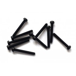 Tornillos cabeza plana Phillips M2 x 15 negro