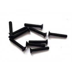 Tornillos cabeza plana Phillips M2 x 15 negro