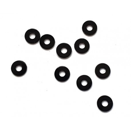 Arandela ajuste altura soporte motor nylon M2 x 0.5mm negro