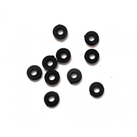 Arandela ajuste altura soporte motor nylon M2 x 1mm negro