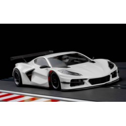 Corvette C8R Test Car White