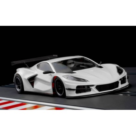 Corvette C8R Test Car White