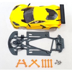 Chasis Corvette C8R RR + rigidizadores compatible NSR