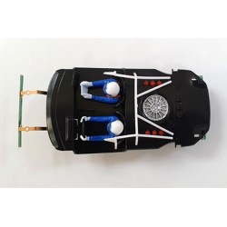 Interior original con luces del Puma de la marca Scalextric