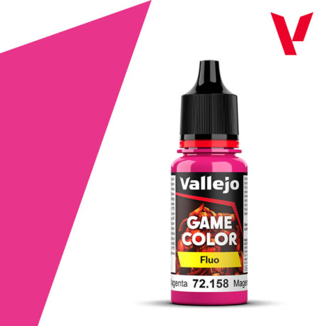 Pintura color Magenta fluorescente 18ml.