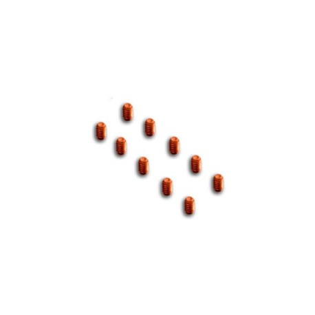 10x tornillos cobre M2x3