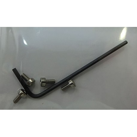 Llave allen basica 1.5 + 4 tornillos allen motor M2x4