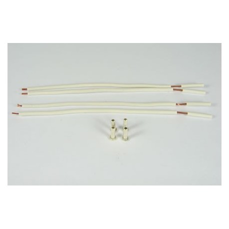 Set cable turbo 72mm + terminal plata (4 +4)