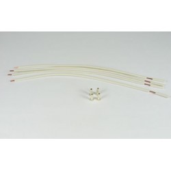 Set cable turbo 110 mm + terminal plata (4+4)