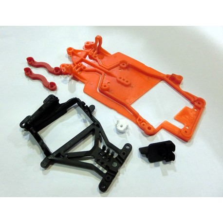 Kit chasis DBR AW orange p/guia pivotante