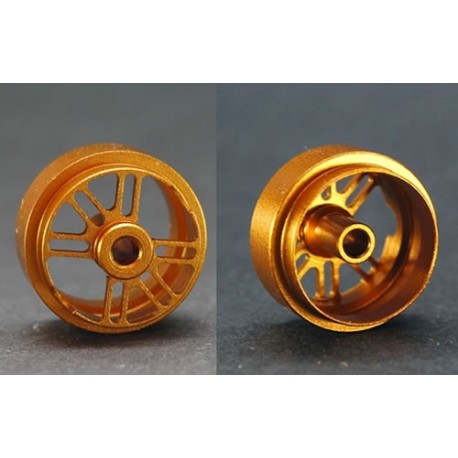 2 x llanta trasera 16.5 x 10 dorada