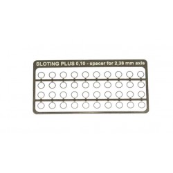 40 X Separadores Mini 0.10mm para eje 2.38mm