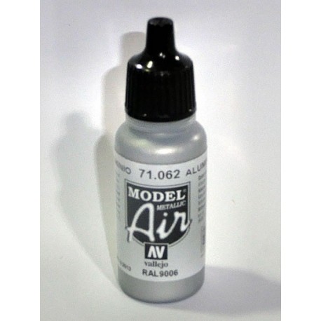 Pintura acrilica para aerografo color aluminio