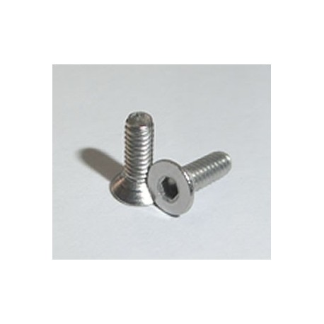 10 x tornillo allen conico M2x6