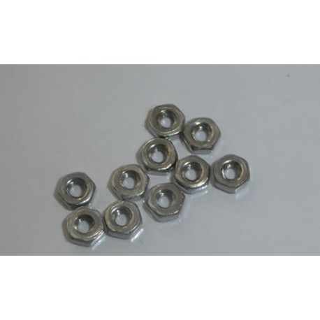 10 xTuerca metrica 2mm.