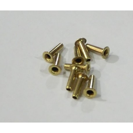 10 x Terminales largos cable guia / diametro medio