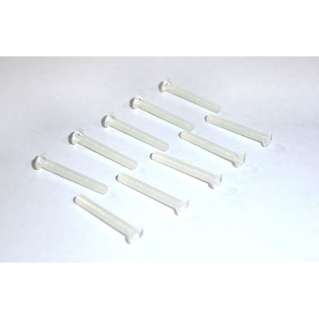 10 x Tornillos de nylon conicos phillips M2x15