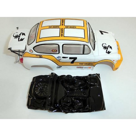 Lexan rally Abarth 600 1000TCR compatible SCX