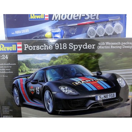 Porsche 918 Spyder Martini Racing kit 1/24 para montar
