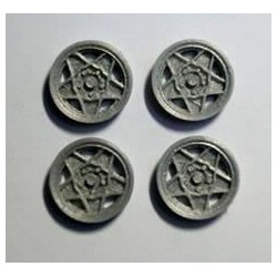 Tapacubos Type F-GTO 15.9mm Silver