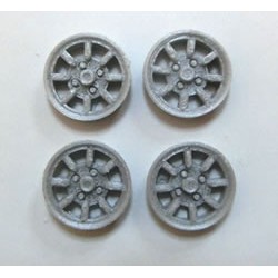 Tapacubos Type Minilite 15mm Silver