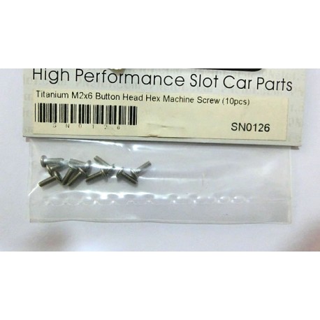 Tornillos Torx titanium M2x6 PN Racing