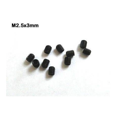 Esparragos tornillos - prisioneros M2.5 x 2mm M-TE252