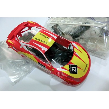 Kit AW GT3 Italia completo carroceria pintada Red - Yellow BACMKITW