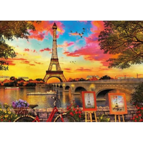 Puesta de sol en Paris puzzle 3000 piezas Educa