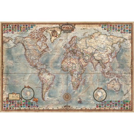 El mundo, mapa politico puzzle 4000 piezas