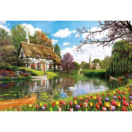 Primavera en el lago puzzle 6000 piezas Educa