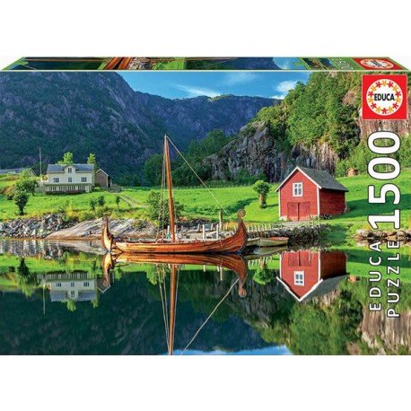 Barco Vikingo puzzle 1500 piezas Educa