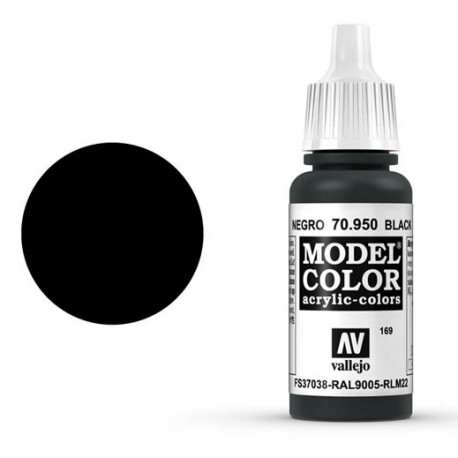 Pintura acrilica negro Model Color 70950
