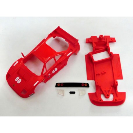 Chasis Lineal F40 con accesorios compatible Scalextric