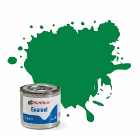 Pintura Emanel verde brillo Humbrol 14ml.