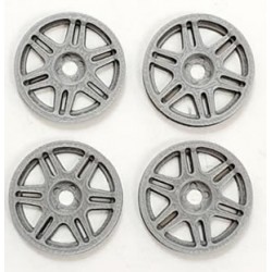 Tapacubos Metalic Enkeir-1 17mm Titanio Silver escala 1/24 compatible Scaleauto