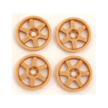 Tapacubos Metalic JPR-1 21mm Titanio Silver escala 1/24 compatible Scaleauto