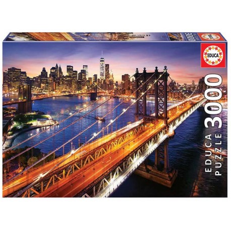 Manhattan al atardecer puzzle 3000 piezas Educa