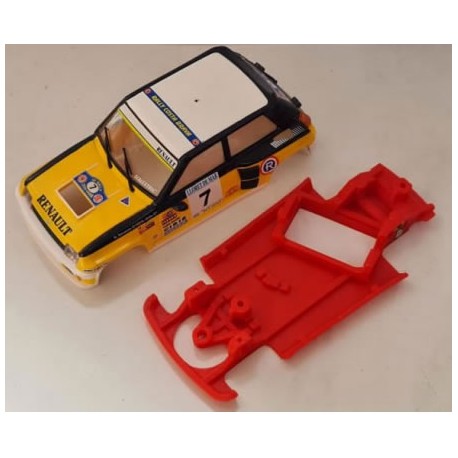 Chasis Renault 5 Turbo Block AW compatible Scalextric