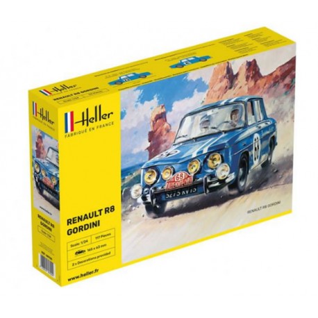 Renault 8 Gordini Rally Montecarlo kit 1/24 para montar