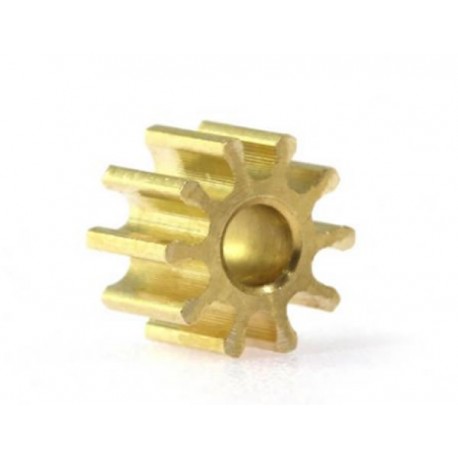 Piñon 10d. laton 5.5mm para eje 2mm