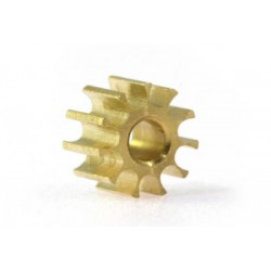 Piñon 10d. laton 6,5mm para eje 2mm