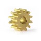 Piñón 11d. latón 6,75mm para eje 2mm